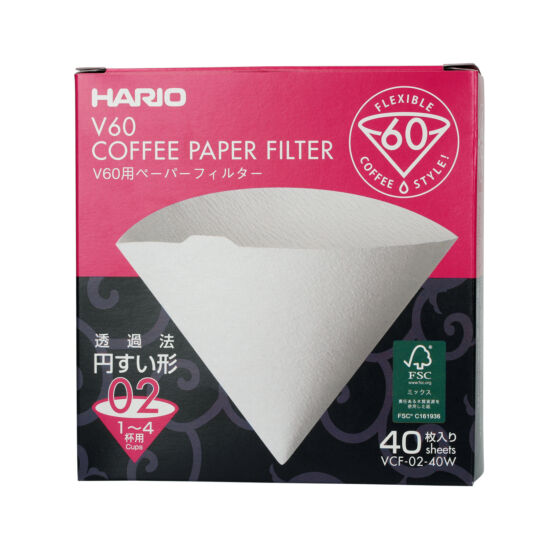 HARIO V60 02 papírfilter  (40 db/csomag)