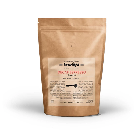 DECAF Espresso (koffeinmentes) 200g specialty kávé