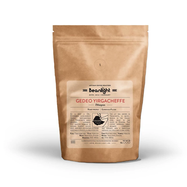 Gedeo Yirgacheffe ETHIOPIA 200g specialty kávé Gedeo Yirgacheffe ETHIOPIA 200g specialty kávé