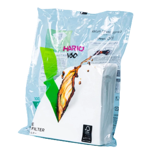 HARIO V60 02 papírfilter  (100 db/csomag) HARIO V60 02 papírfilter  (100 db/csomag)